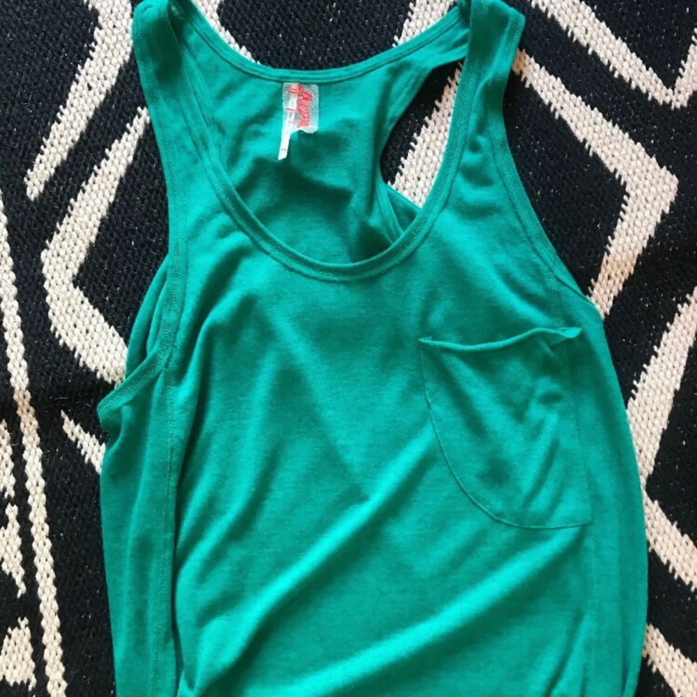 Free People Linen Blend Cute Back Tank Top sz S - Picture 2 of 8